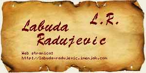 Labuda Radujević vizit kartica